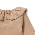 WILSON & FRENCHY FAWN ORGANIC RUFFLE TOP