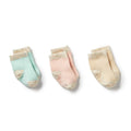 WILSON & FRENCHY 3 PACK SOCKS MINT/CREAM/PINK