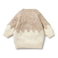 WILSON & FRENCHY ALMOND FLECK KNIT JACQUARD JUMPER