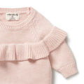 WILSON & FRENCHY PINK KNIT RUFFLE JUMPER