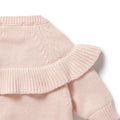 WILSON & FRENCHY PINK KNIT RUFFLE JUMPER