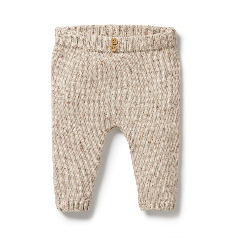 WILSON & FRENCHY ALMOND FLECK KNIT LEGGING