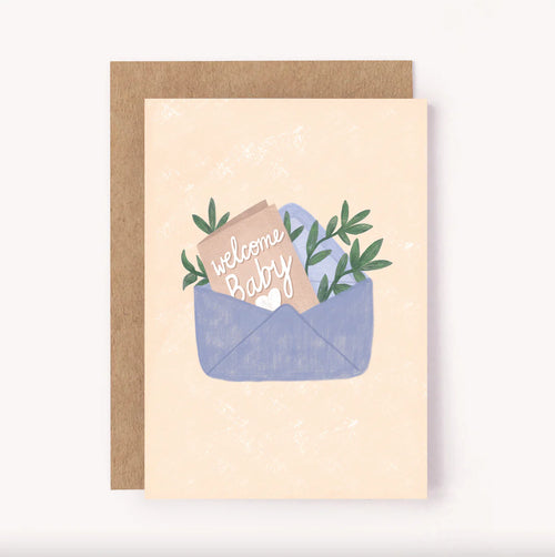 LAUREN SISSONS STUDIO WELCOME BABY CARD - GENDER NEUTRAL