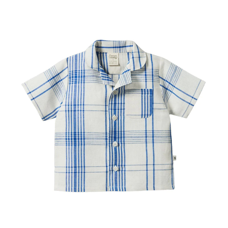 NATURE BABY GUTHRIE SHIRT LINEN CLYDE CHECK