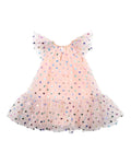 BEBE PARTY SPOT TULLE DRESS