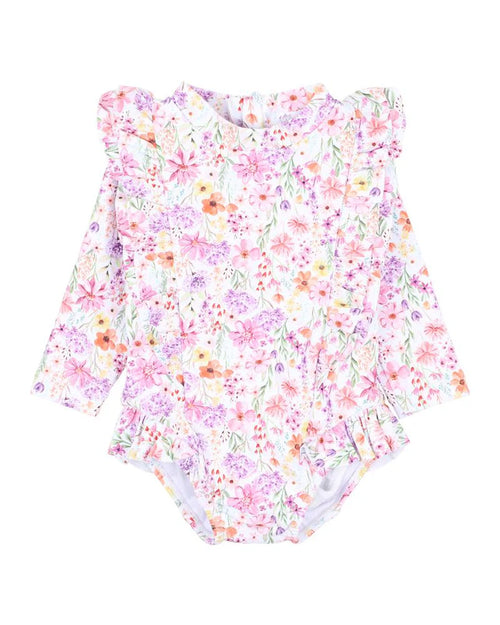 MINIHAHA NADIA PRINT LS SUNSUIT