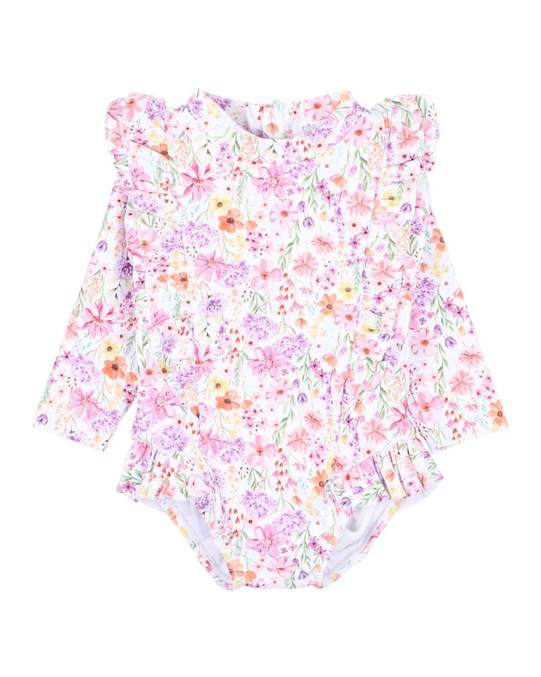 MINIHAHA NADIA PRINT LS SUNSUIT