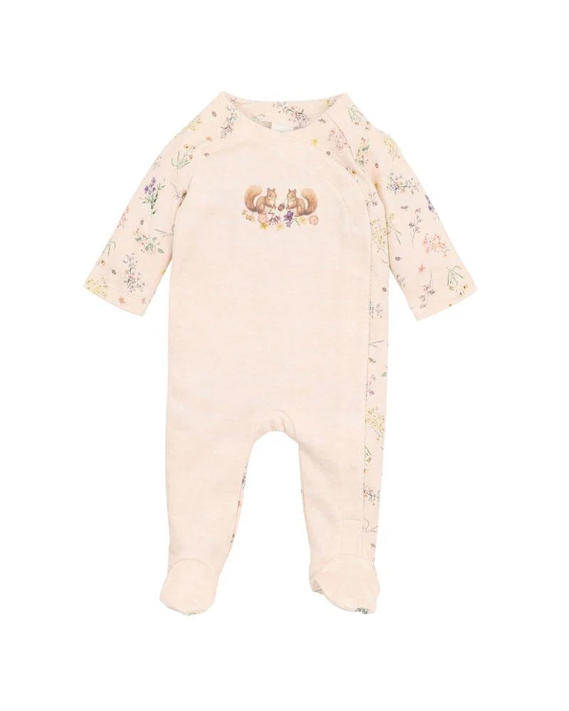 BEBE NANCY LS WRAP ONESIE