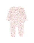 BEBE FLOSSY LS ZIP ROMPER