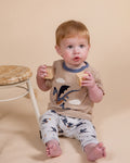 BEBE NINO STRIPE DRAGON TEE