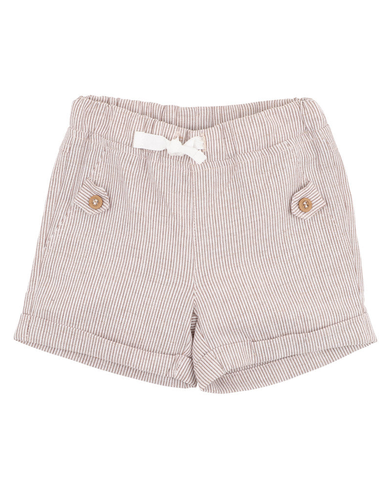 BEBE NINO STRIPE SHORTS