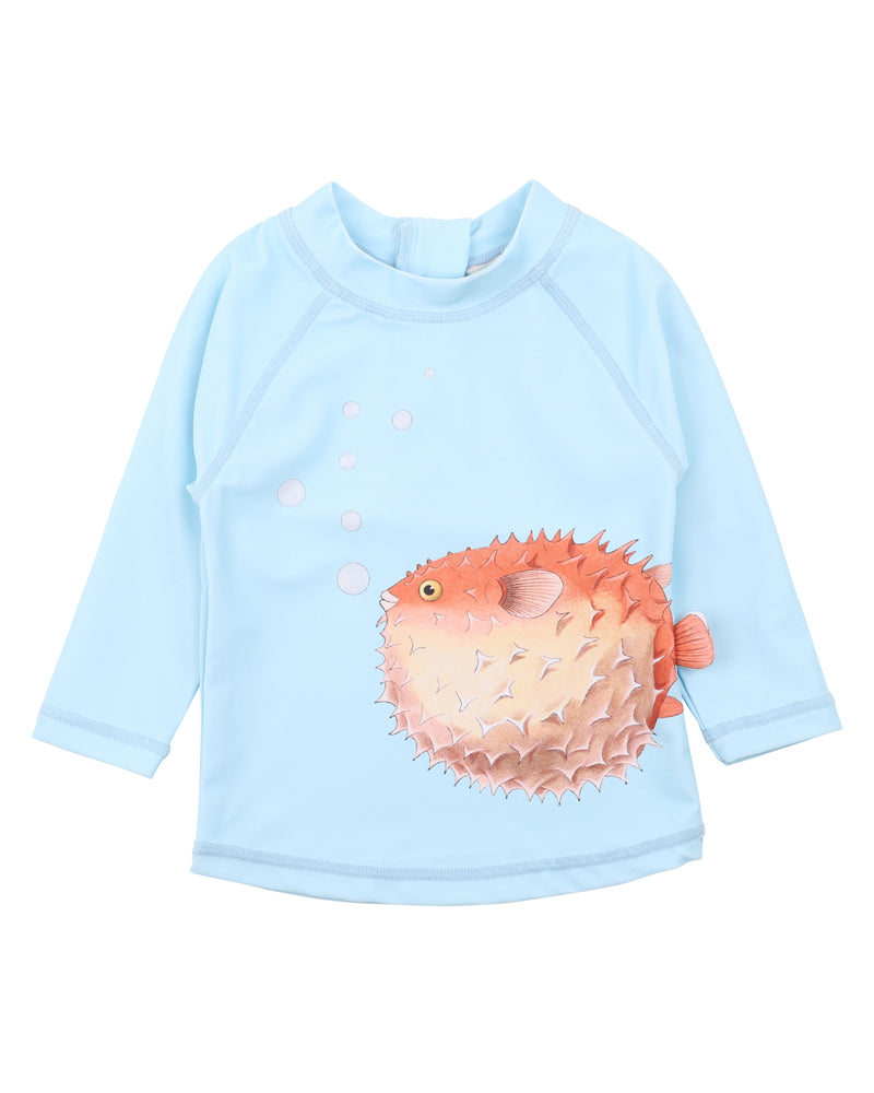 MINIHAHA AIDEN 3D FISH RASH TOP