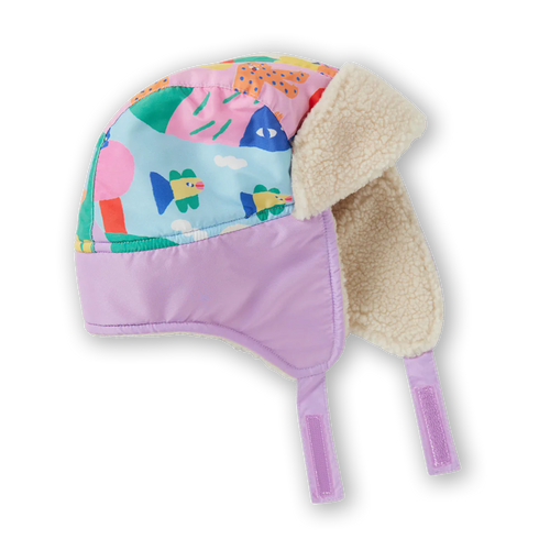 HALCYON NIGHTS RAINBOW VALLEY SHERPA TRAPPER HAT