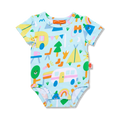 HALCYON NIGHTS HAPPY CAMPERS SHORT SLEEVE BODYSUIT