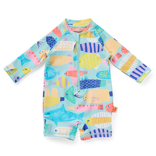 HALCYON NIGHTS BABY LONG SLEEVE SUPER SUIT RAINBOW REEF