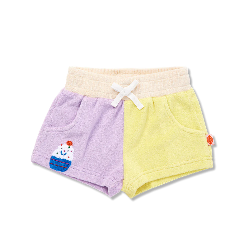 HALCYON NIGHTS ICE CREAM TERRY SHORTS