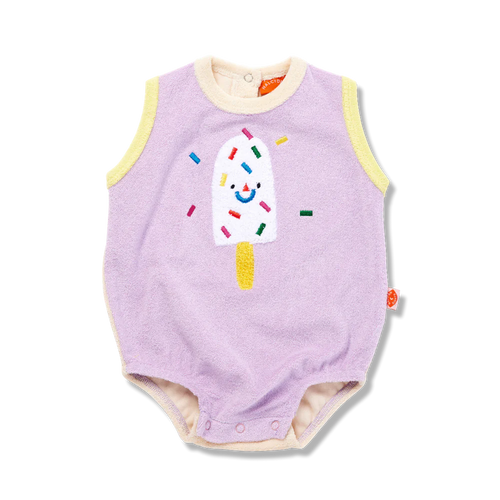 HALCYON NIGHTS ICE CREAM TERRY SINGLET SUIT