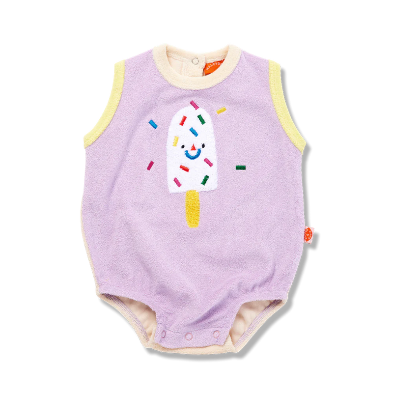 HALCYON NIGHTS ICE CREAM TERRY SINGLET SUIT