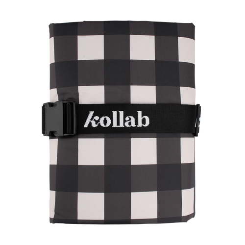 KOLLAB PICNIC MAT BLACK CHECK