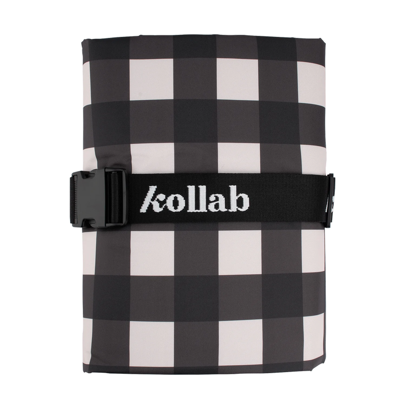 KOLLAB PICNIC MAT BLACK CHECK