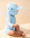 TOSHI SWIM ONESIE SHARKY