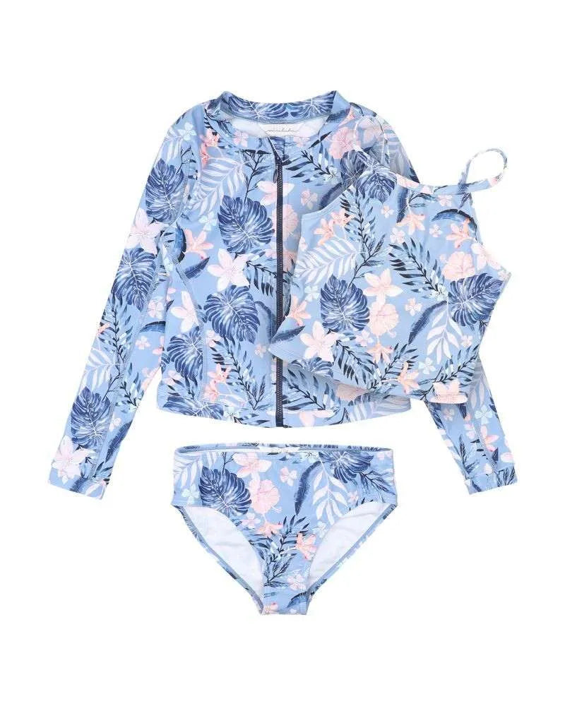 MINIHAHA SKYLER PRINT 3 PIECE SWIM SET