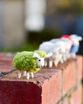 TARA TREASURES FELT GREEN SHEEP TOYS SET