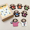 TARA TREASURES FINGER PUPPET SET-FIVE LITTLE MONKEYS