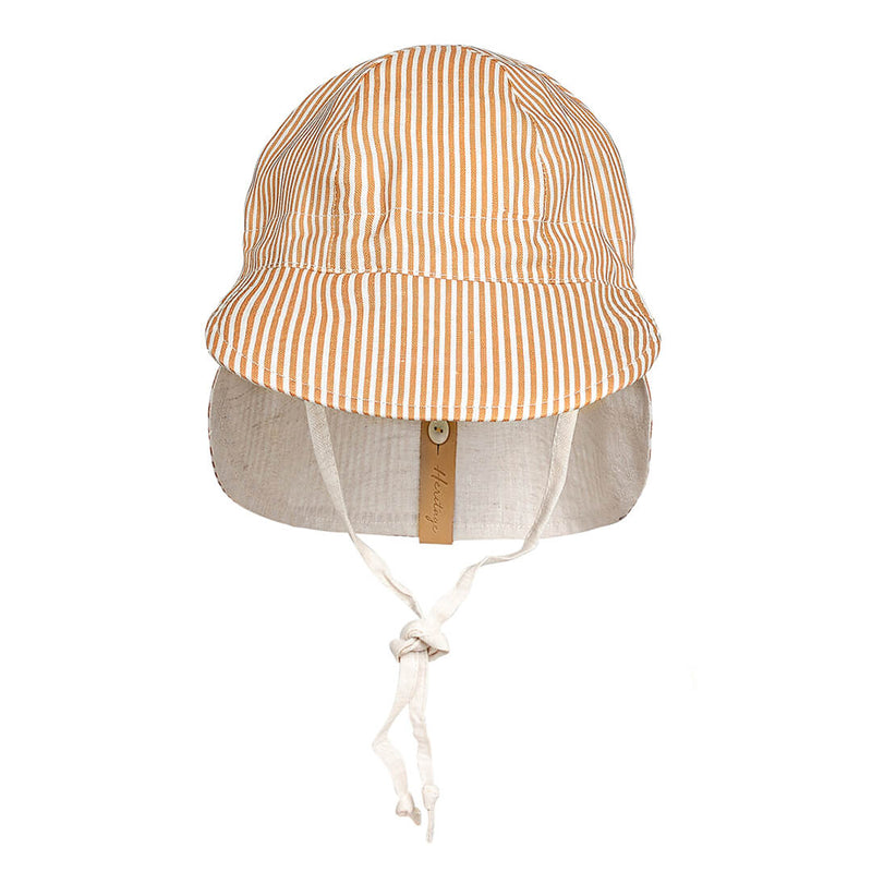 BEDHEAD LOUNGER REVERSIBLE FLAP SUNHAT - FRANKIE/FLAX