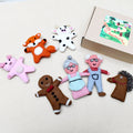 TARA TREASURES GINGERBREAD MAN STORY FINGER PUPPET SET