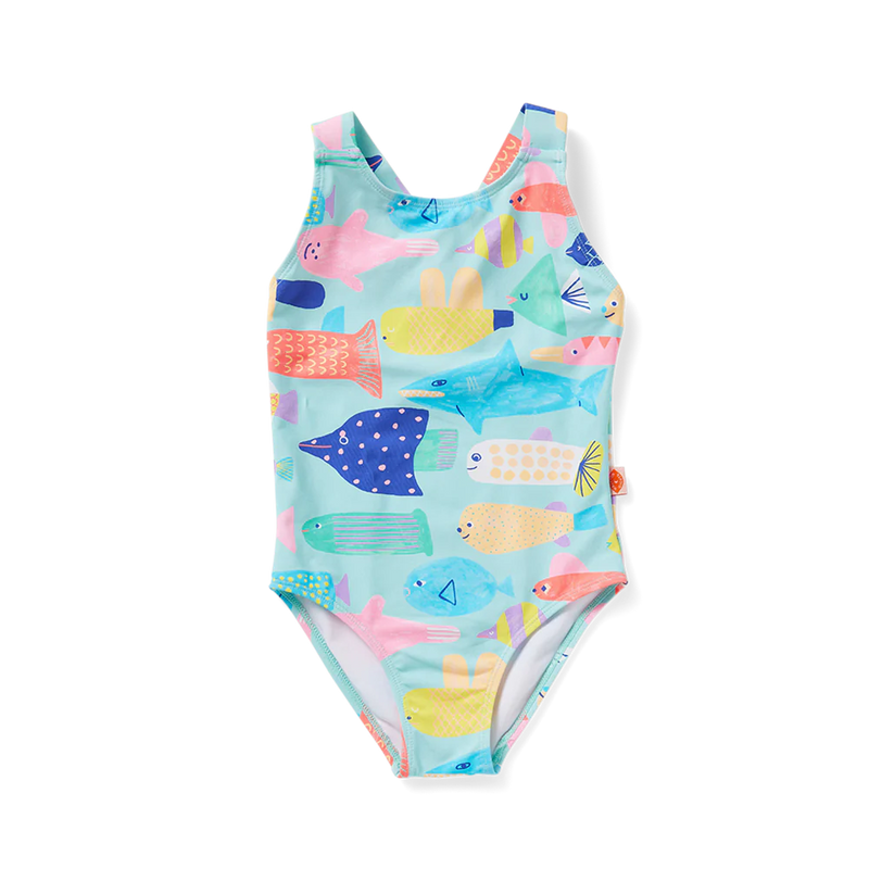 HALCYON NIGHTS ELASTIC STRAP BATHER RAINBOW REEF