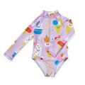 HALCYON NIGHTS LONG SLEEVE ZIP BATHER SUNDAE FUN DAY