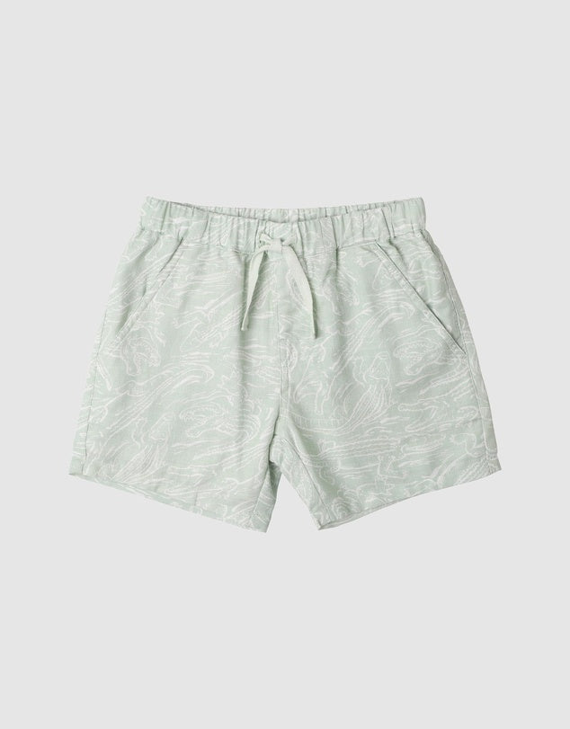 FOX & FINCH CROC PRINT SHORTS 3-7YRS