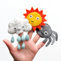 TARA TREASURES ITSY BITSY SPIDER FINGER PUPPET SET