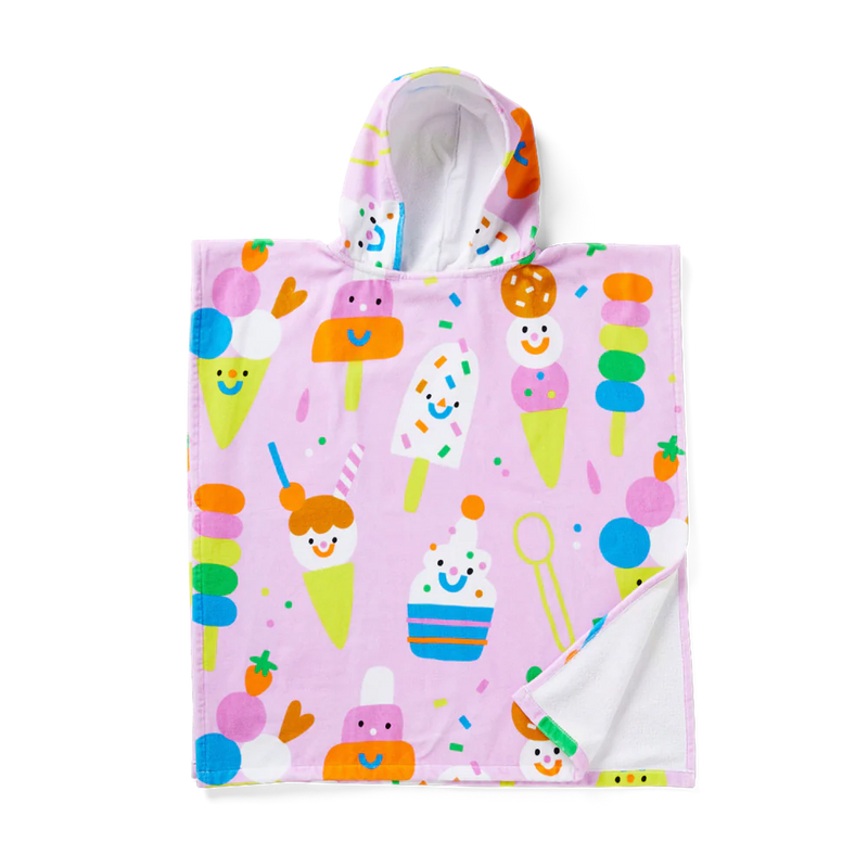 HALCYON NIGHTS KIDS HOODED TOWEL SUNDAE FUN DAY