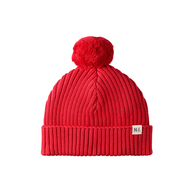 NATURE BABY FOREST BEANIE RED