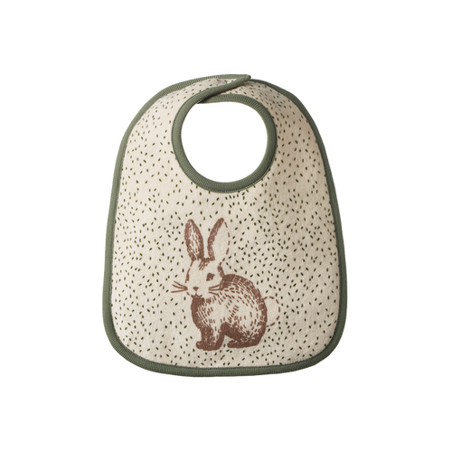 NATURE BABY REVERSIBLE BIB RABBITTY 0-6M