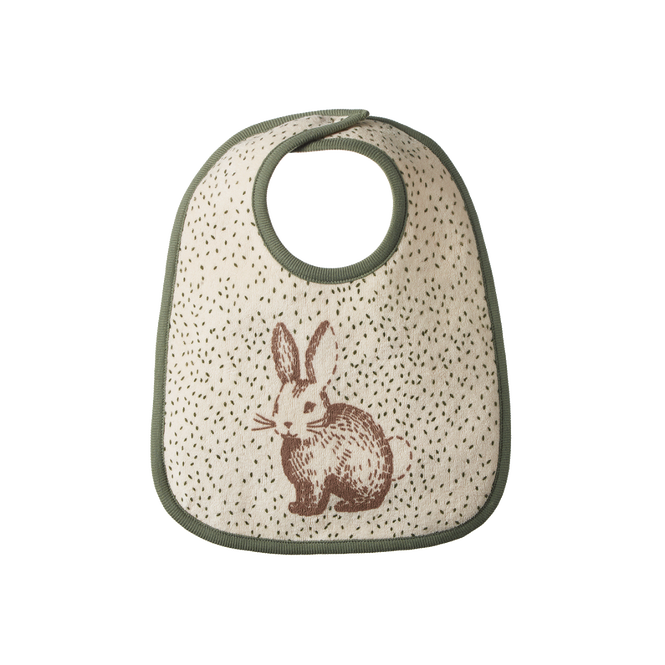 NATURE BABY REVERSIBLE BIB RABBITTY 0-6M