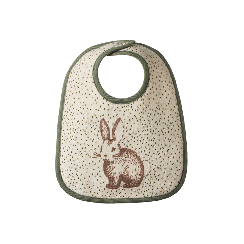 NATURE BABY REVERSIBLE BIB RABBITTY 6-12M