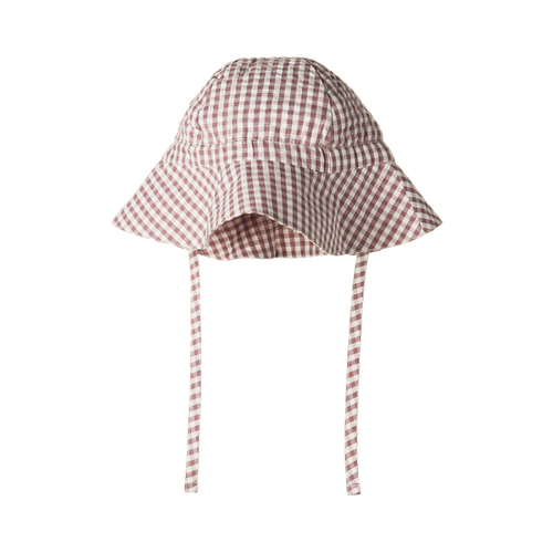 NATURE BABY GINGHAM SUNHAT TWILIGHT CHECK