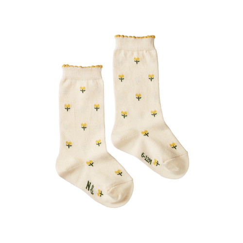 NATURE BABY ORGANIC COTTON SOCKS TULIP