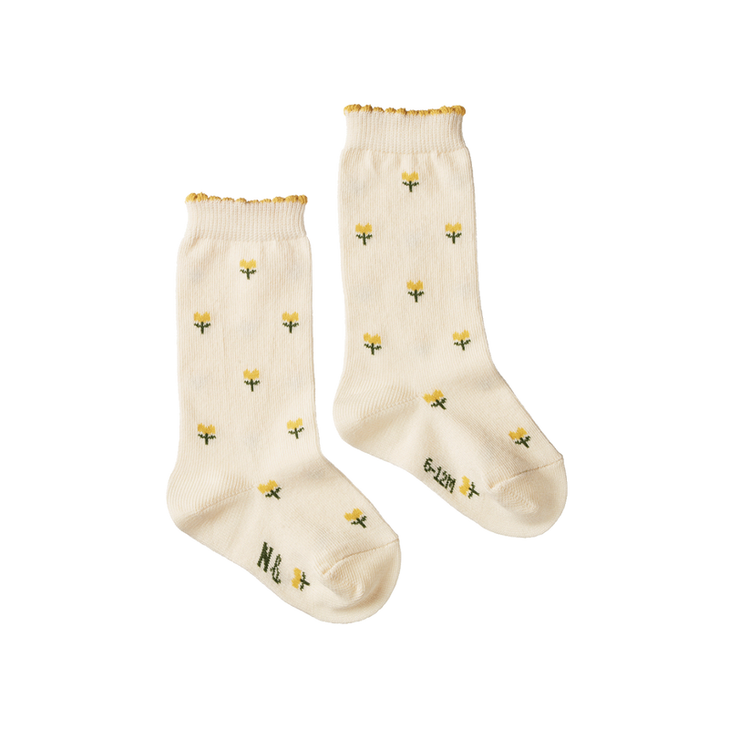 NATURE BABY ORGANIC COTTON SOCKS TULIP