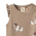 NATURE BABY FLEUR BODYSUIT MOON FLOWER GALA PRINT