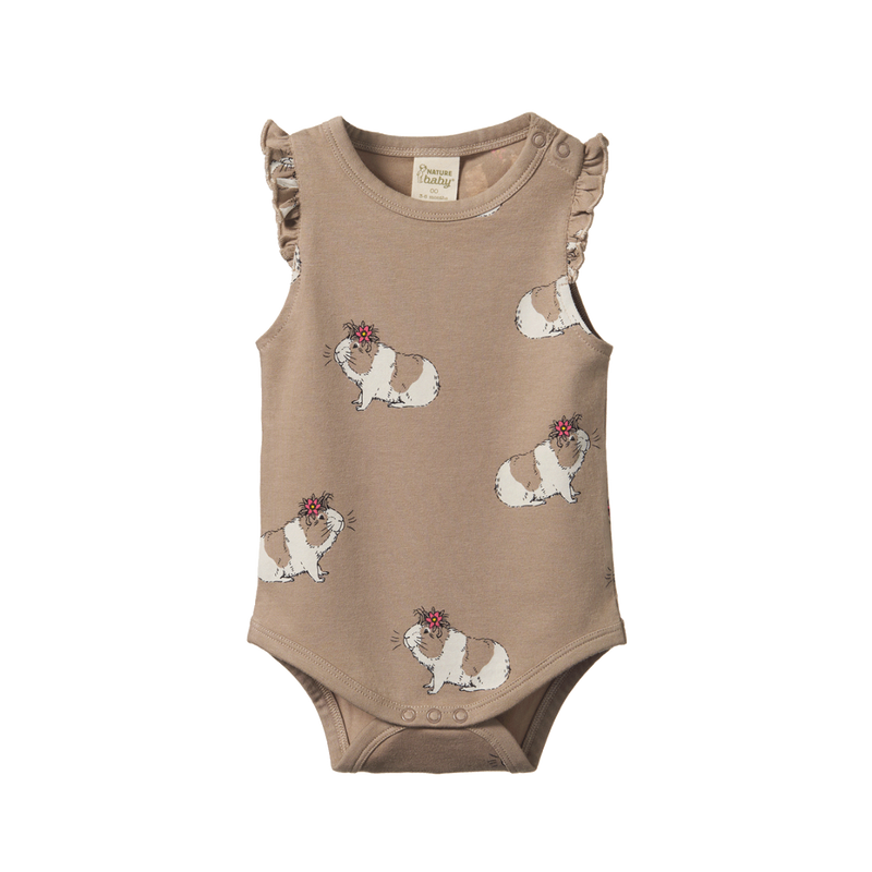 NATURE BABY FLEUR BODYSUIT MOON FLOWER GALA PRINT