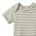 NATURE BABY SHORT SLEEVE BODYSUIT NETTLE SAILOR STRIPE