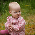 NATURE BABY MEADOW BODYSUIT GINGHAM JAM CHECK