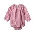 NATURE BABY MEADOW BODYSUIT GINGHAM JAM CHECK