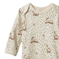 NATURE BABY LONG SLEEVE BODYSUIT RABBITTY