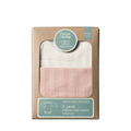 NATURE BABY 2 PACK DERBY BODYSUIT - NATURAL/ROSE BUD