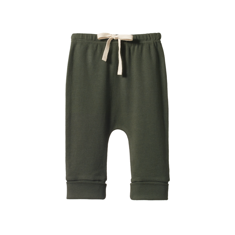 NATURE BABY DRAWSTRING PANTS THYME